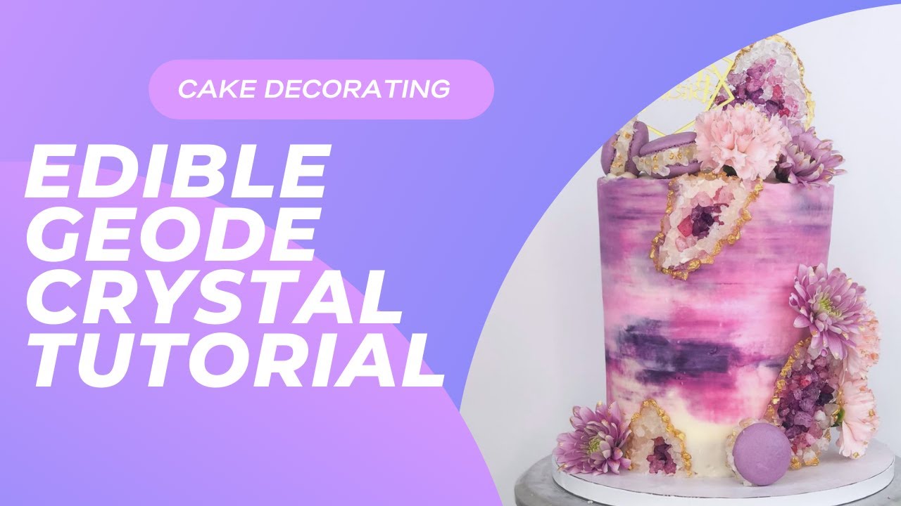 How to Make Edible Crystal Cake Decorations